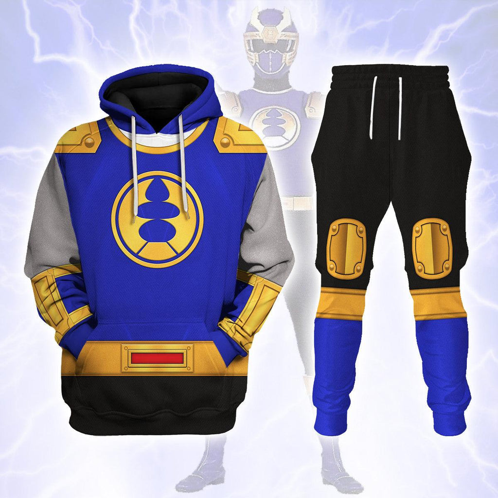 OodieGang Power Rangers Ninja Storm Navy Thunder Ranger Hoodies Sweatshirt T-shirt Hawaiian Tracksuit - OodieGang.com