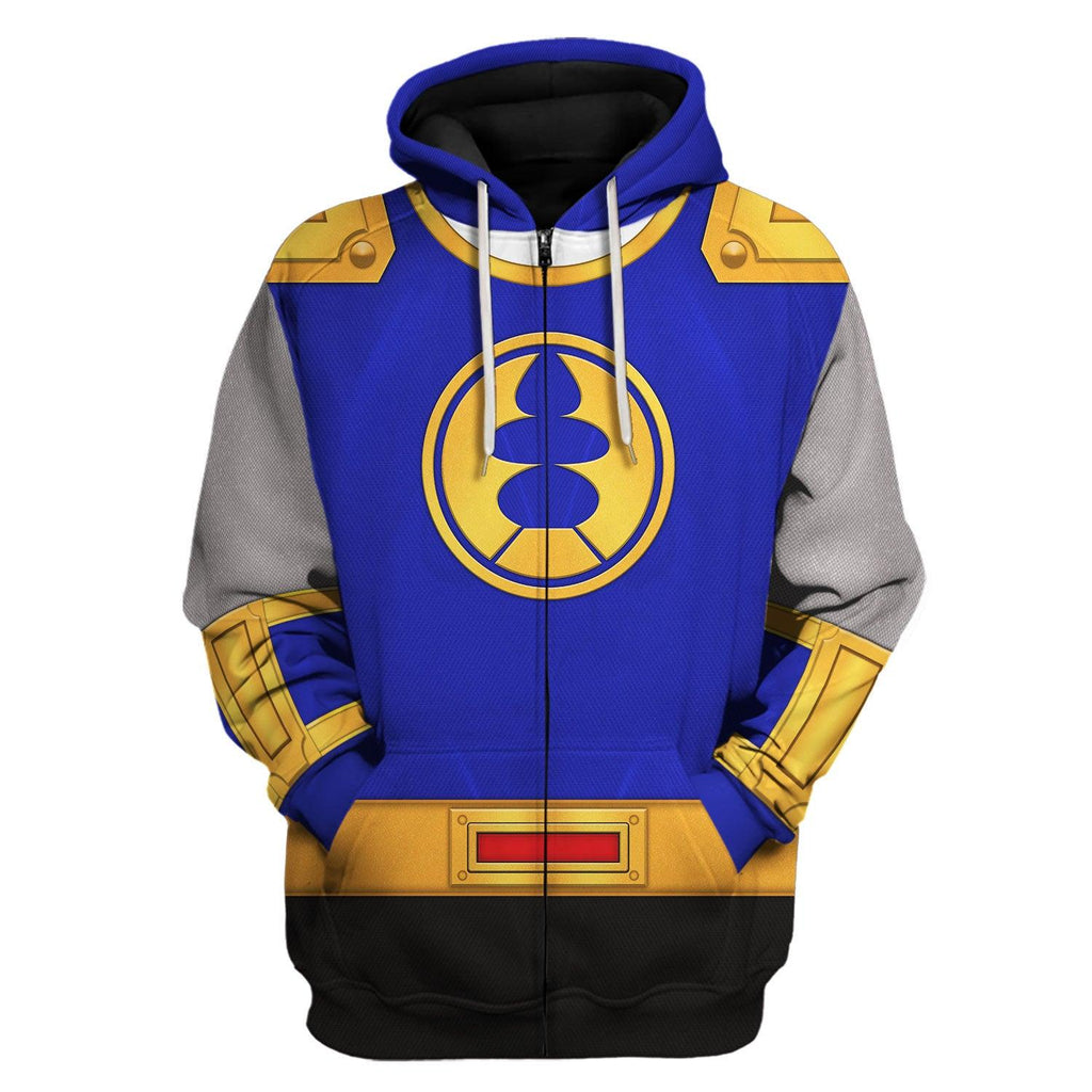 OodieGang Power Rangers Ninja Storm Navy Thunder Ranger Hoodies Sweatshirt T-shirt Hawaiian Tracksuit - OodieGang.com