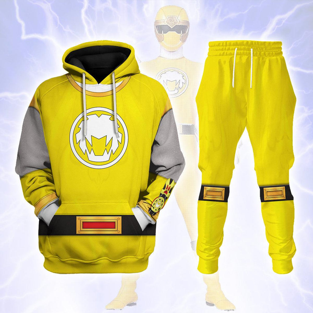 OodieGang Power Rangers Ninja Storm Yellow Ranger Hoodies Sweatshirt T-shirt Hawaiian Tracksuit - OodieGang.com