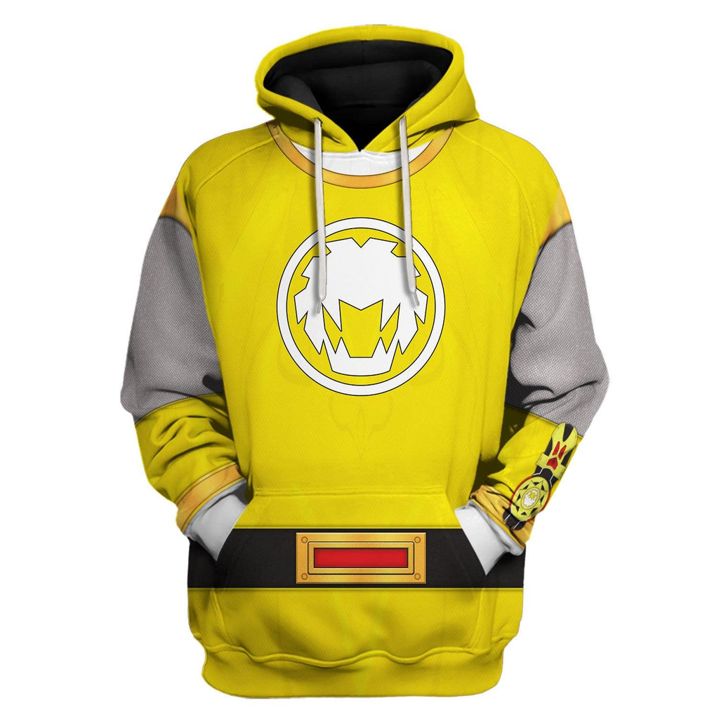 OodieGang Power Rangers Ninja Storm Yellow Ranger Hoodies Sweatshirt T-shirt Hawaiian Tracksuit - OodieGang.com