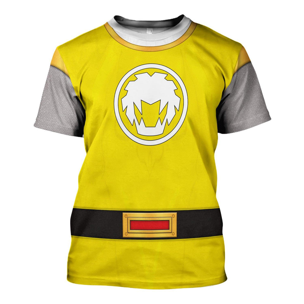 OodieGang Power Rangers Ninja Storm Yellow Ranger Hoodies Sweatshirt T-shirt Hawaiian Tracksuit - OodieGang.com