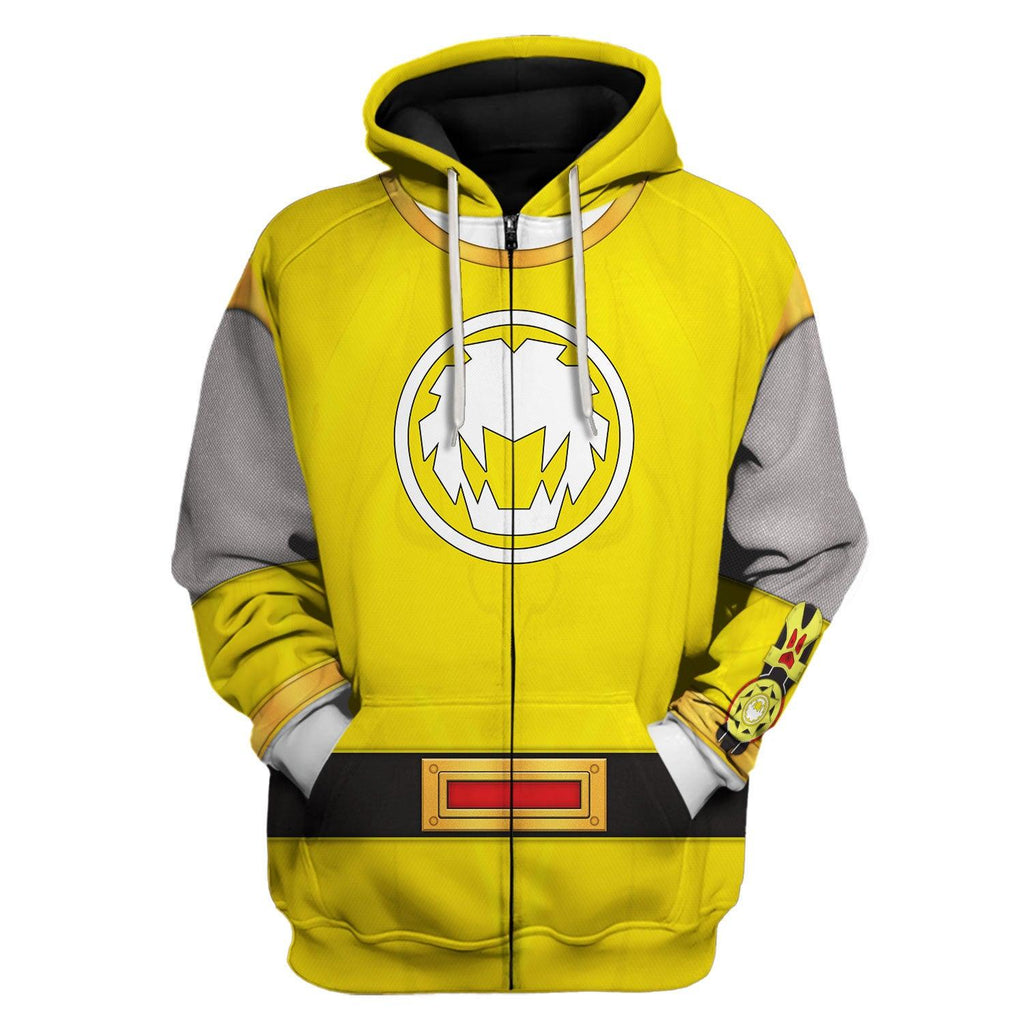 OodieGang Power Rangers Ninja Storm Yellow Ranger Hoodies Sweatshirt T-shirt Hawaiian Tracksuit - OodieGang.com