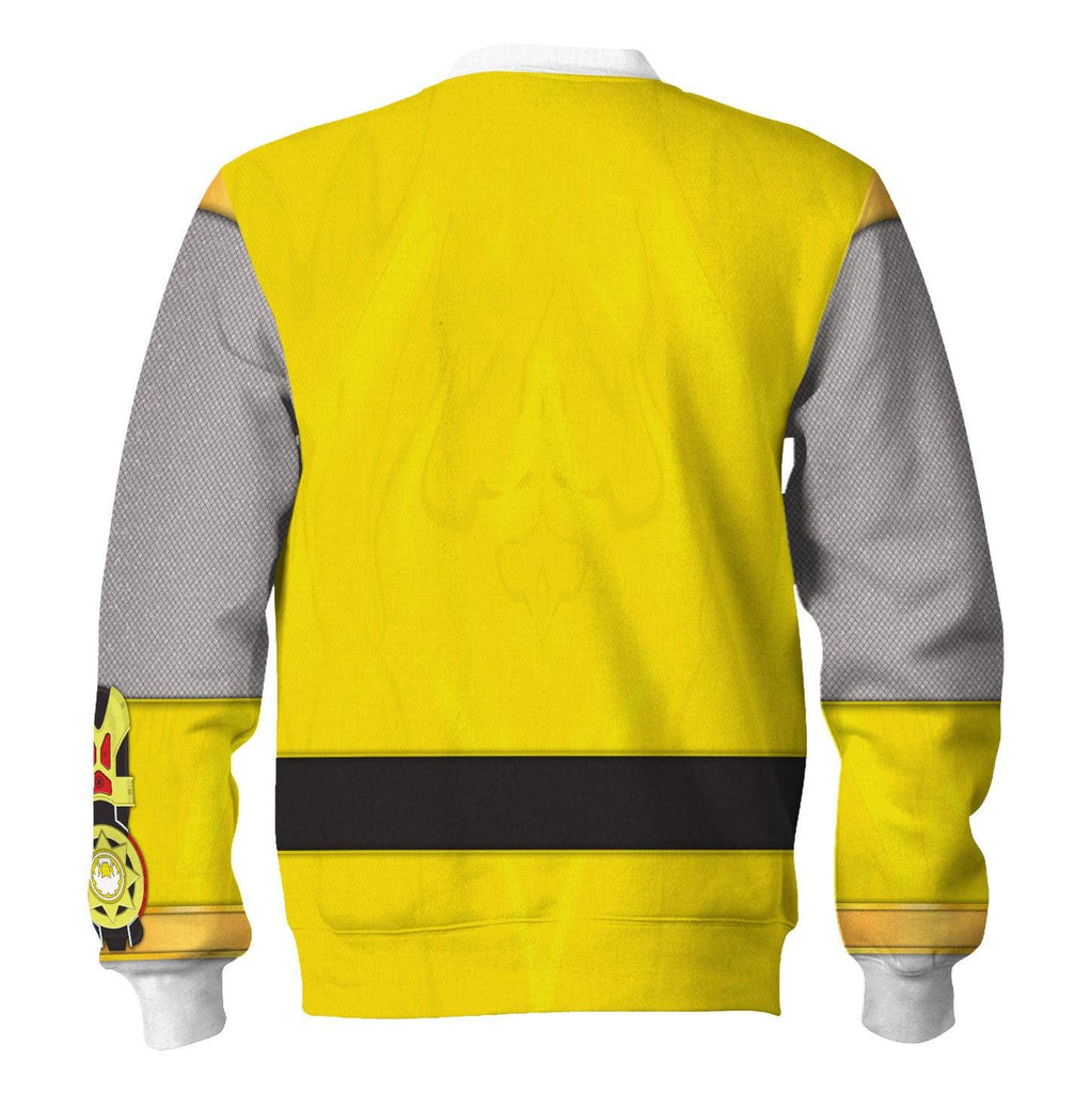 OodieGang Power Rangers Ninja Storm Yellow Ranger Hoodies Sweatshirt T-shirt Hawaiian Tracksuit - OodieGang.com