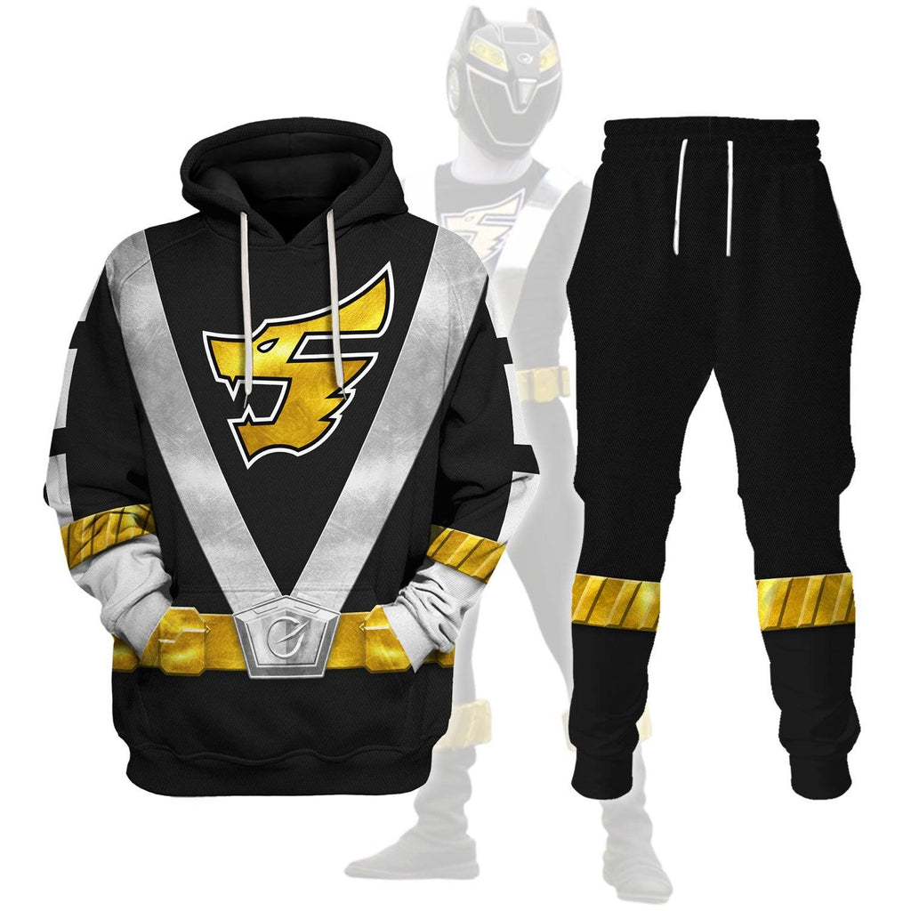 OodieGang Power Rangers RPM (2009) Black Costume Hoodie Sweatshirt T-Shirt Tracksuit - OodieGang.com