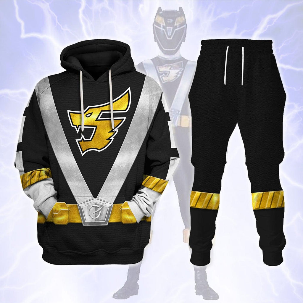 CustomsPig Power Rangers RPM (2009) Black Costume Hoodie Sweatshirt T-Shirt Tracksuit - CustomsPig.com