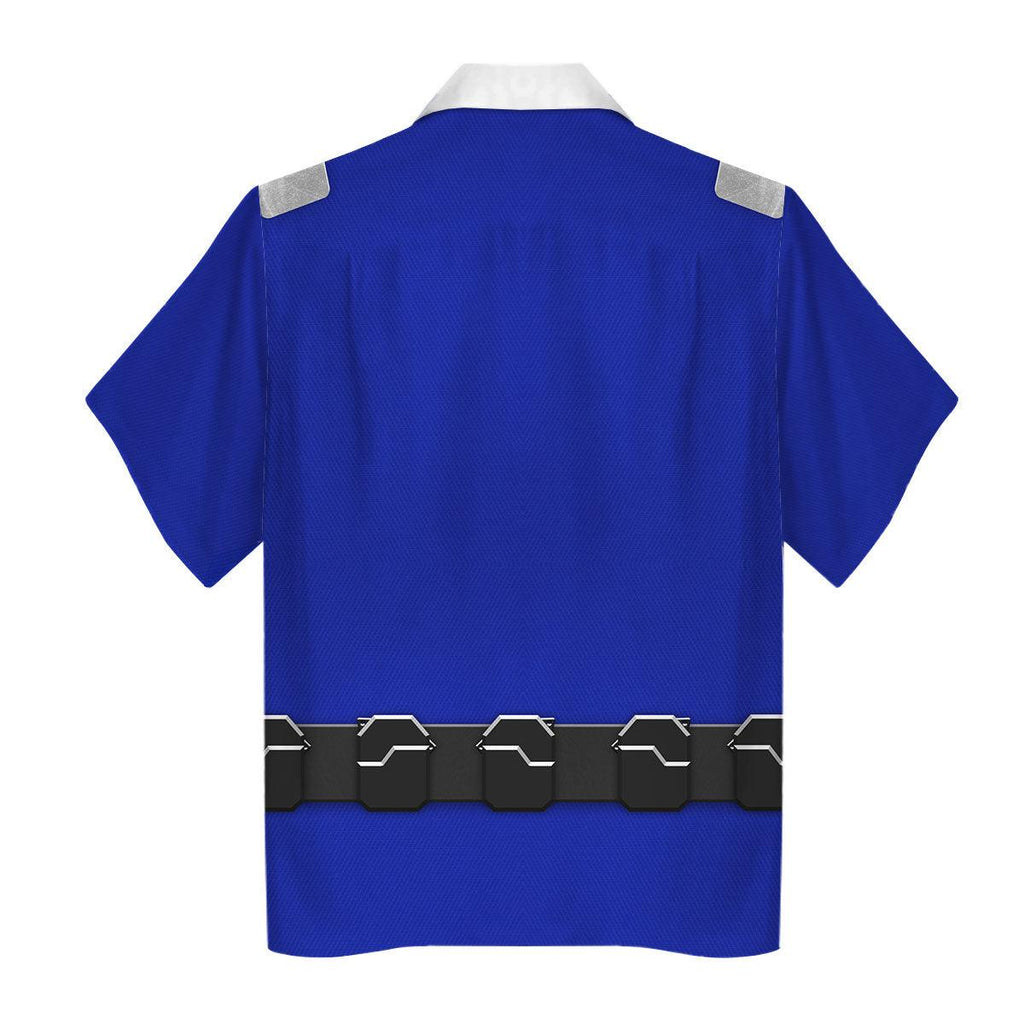 OodieGang Power Rangers RPM (2009) Blue Costume Hoodie Sweatshirt T-Shirt Tracksuit - OodieGang.com