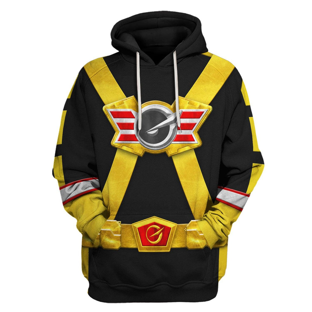 OodieGang Power Rangers RPM (2009) Gold Costume Hoodie Sweatshirt T-Shirt Tracksuit - OodieGang.com