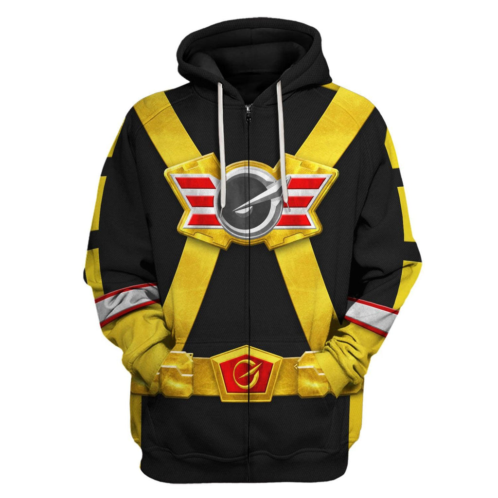 OodieGang Power Rangers RPM (2009) Gold Costume Hoodie Sweatshirt T-Shirt Tracksuit - OodieGang.com