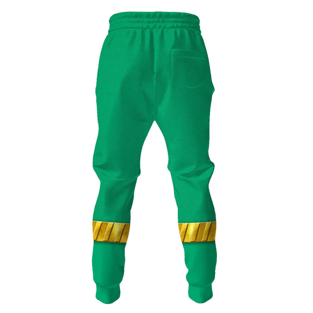 OodieGang Power Rangers RPM (2009) Green Costume Hoodie Sweatshirt T-Shirt Tracksuit - OodieGang.com