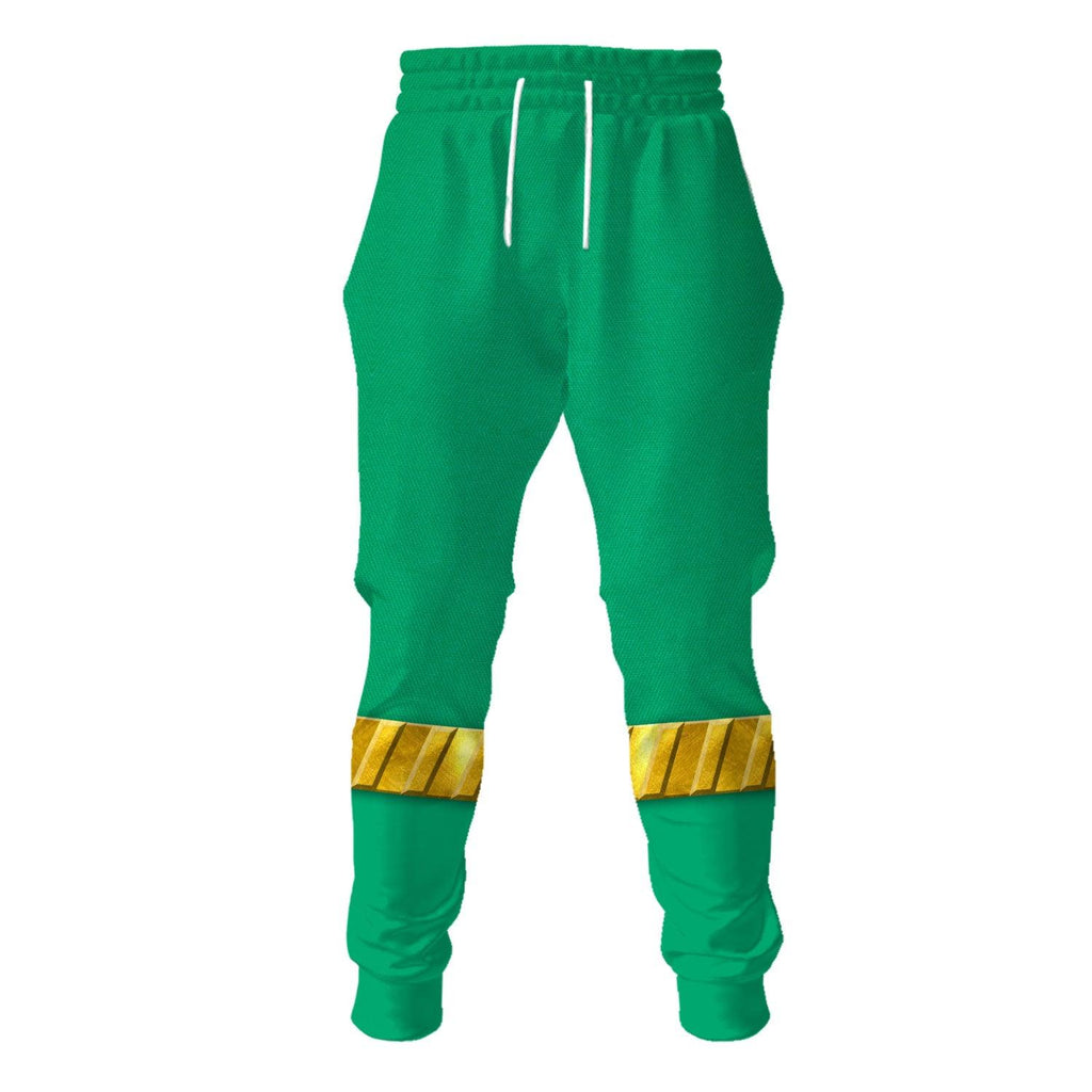 OodieGang Power Rangers RPM (2009) Green Costume Hoodie Sweatshirt T-Shirt Tracksuit - OodieGang.com