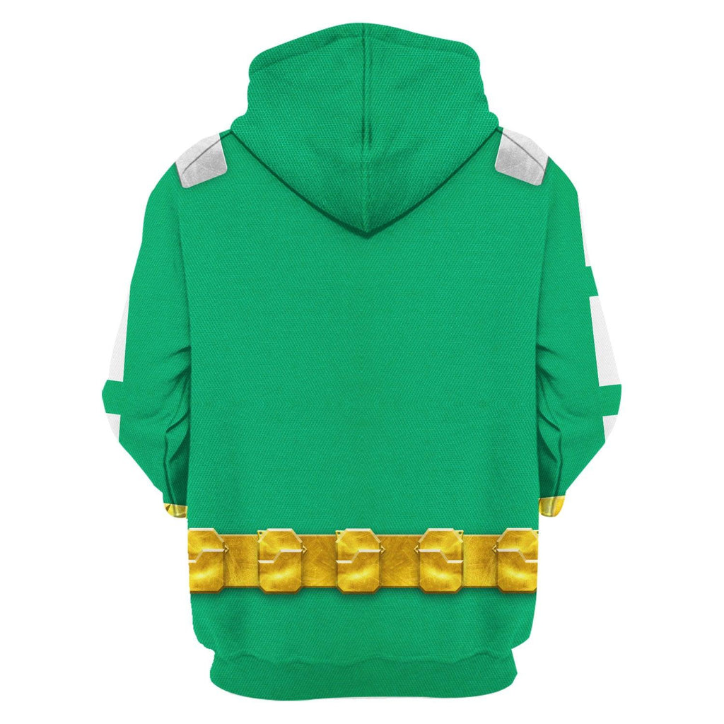 OodieGang Power Rangers RPM (2009) Green Costume Hoodie Sweatshirt T-Shirt Tracksuit - OodieGang.com