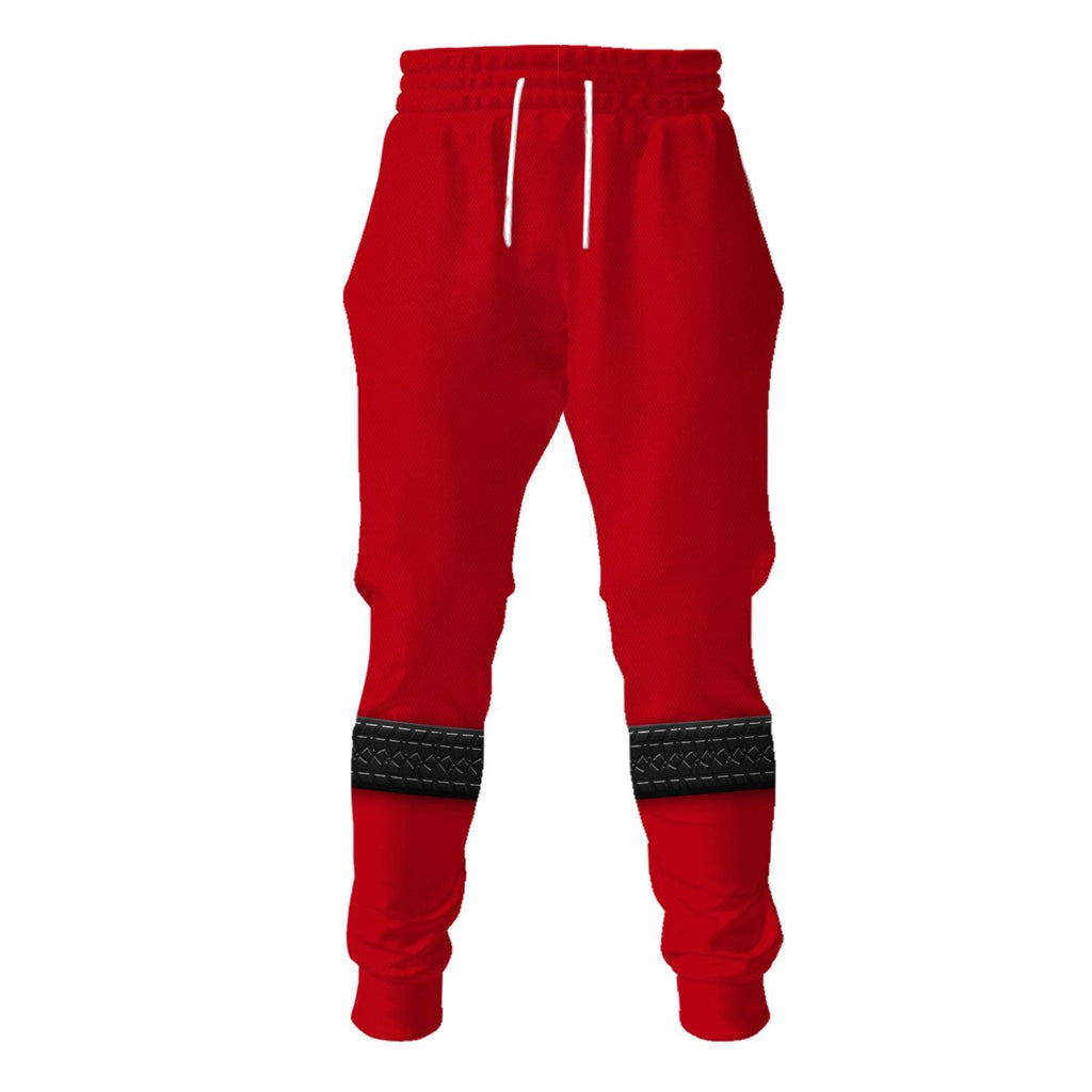 OodieGang Power Rangers RPM (2009) Red Costume Hoodie Sweatshirt T-Shirt Tracksuit - OodieGang.com