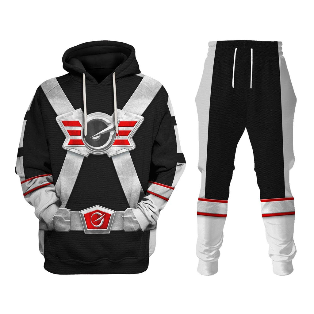 OodieGang Power Rangers RPM (2009) Silver Costume Hoodie Sweatshirt T-Shirt Tracksuit - OodieGang.com