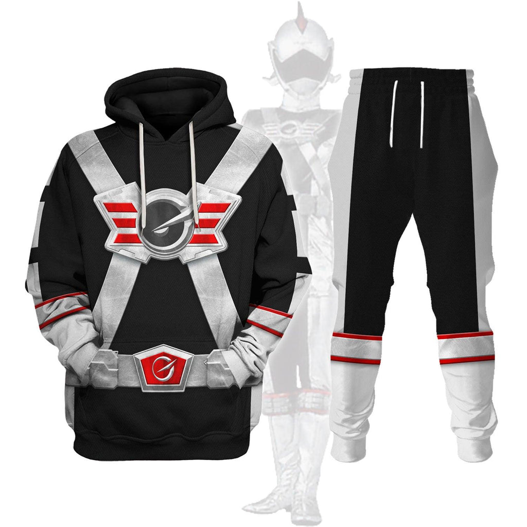 OodieGang Power Rangers RPM (2009) Silver Costume Hoodie Sweatshirt T-Shirt Tracksuit - OodieGang.com