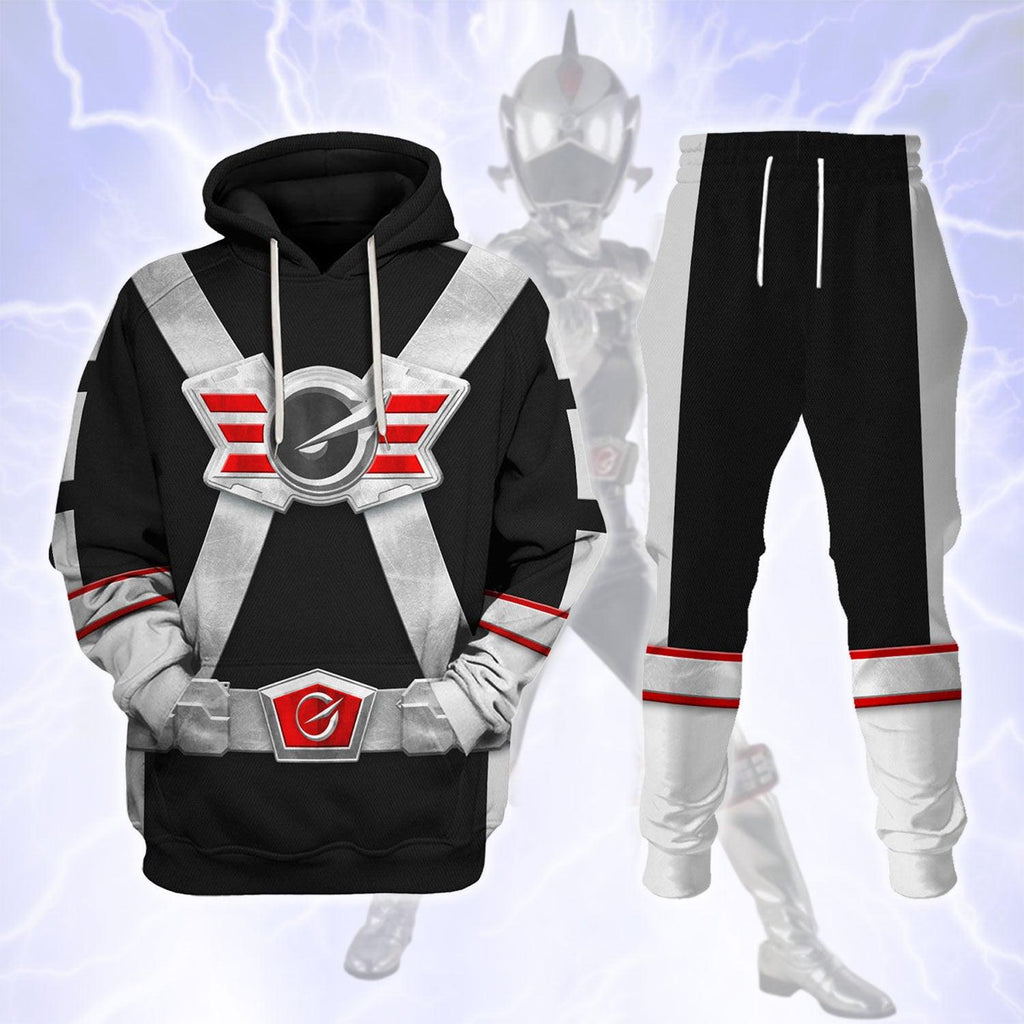 CustomsPig Power Rangers RPM (2009) Silver Costume Hoodie Sweatshirt T-Shirt Tracksuit - CustomsPig.com