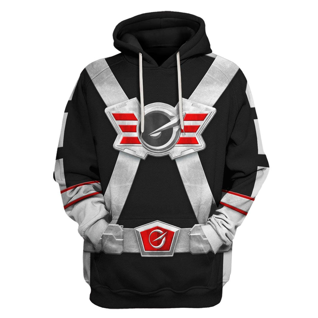 OodieGang Power Rangers RPM (2009) Silver Costume Hoodie Sweatshirt T-Shirt Tracksuit - OodieGang.com