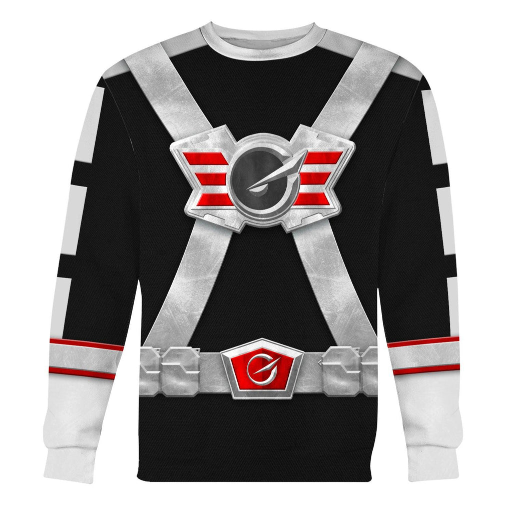 OodieGang Power Rangers RPM (2009) Silver Costume Hoodie Sweatshirt T-Shirt Tracksuit - OodieGang.com