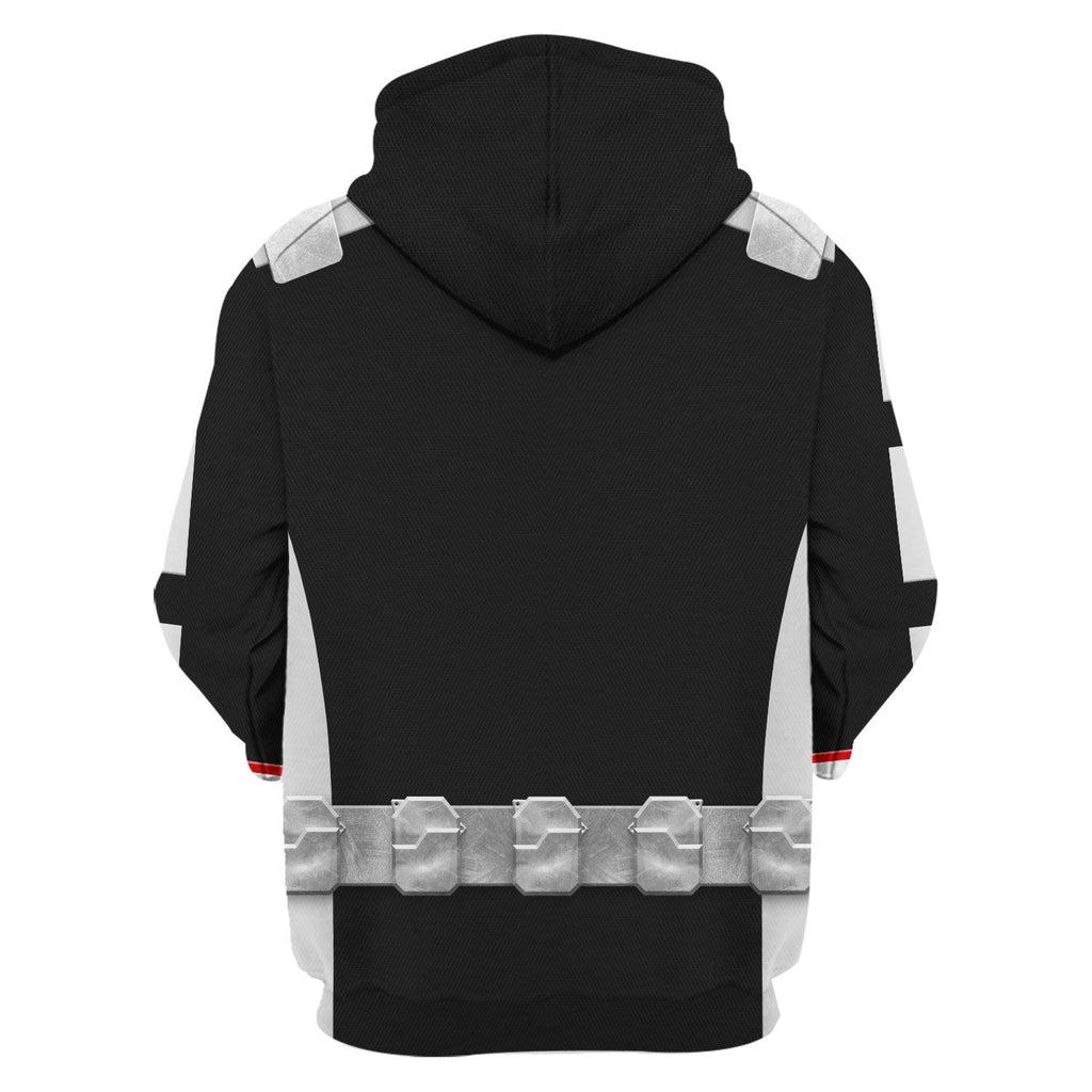 OodieGang Power Rangers RPM (2009) Silver Costume Hoodie Sweatshirt T-Shirt Tracksuit - OodieGang.com