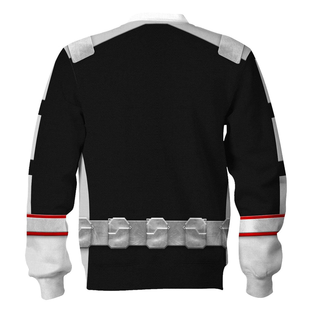 OodieGang Power Rangers RPM (2009) Silver Costume Hoodie Sweatshirt T-Shirt Tracksuit - OodieGang.com