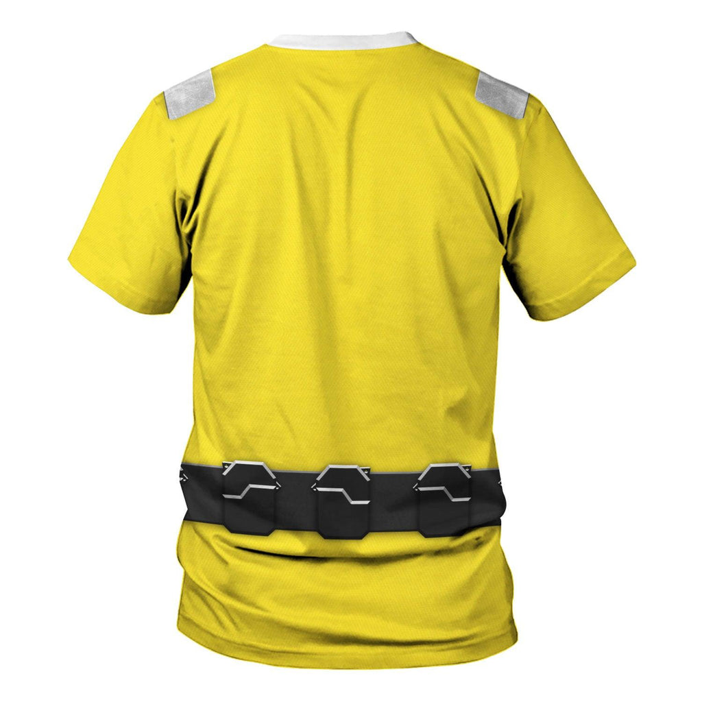 OodieGang Power Rangers RPM (2009) Yellow Costume Hoodie Sweatshirt T-Shirt Tracksuit - OodieGang.com