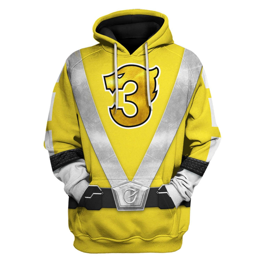 OodieGang Power Rangers RPM (2009) Yellow Costume Hoodie Sweatshirt T-Shirt Tracksuit - OodieGang.com