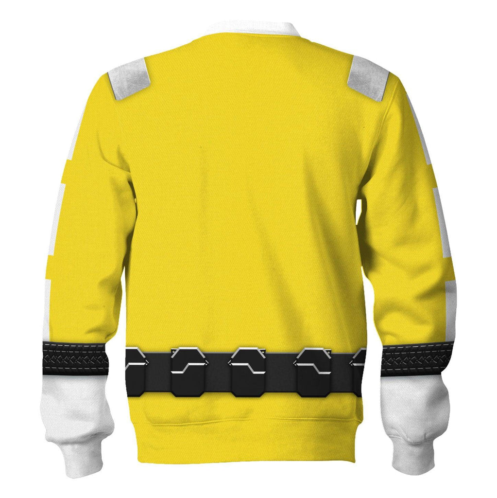 OodieGang Power Rangers RPM (2009) Yellow Costume Hoodie Sweatshirt T-Shirt Tracksuit - OodieGang.com