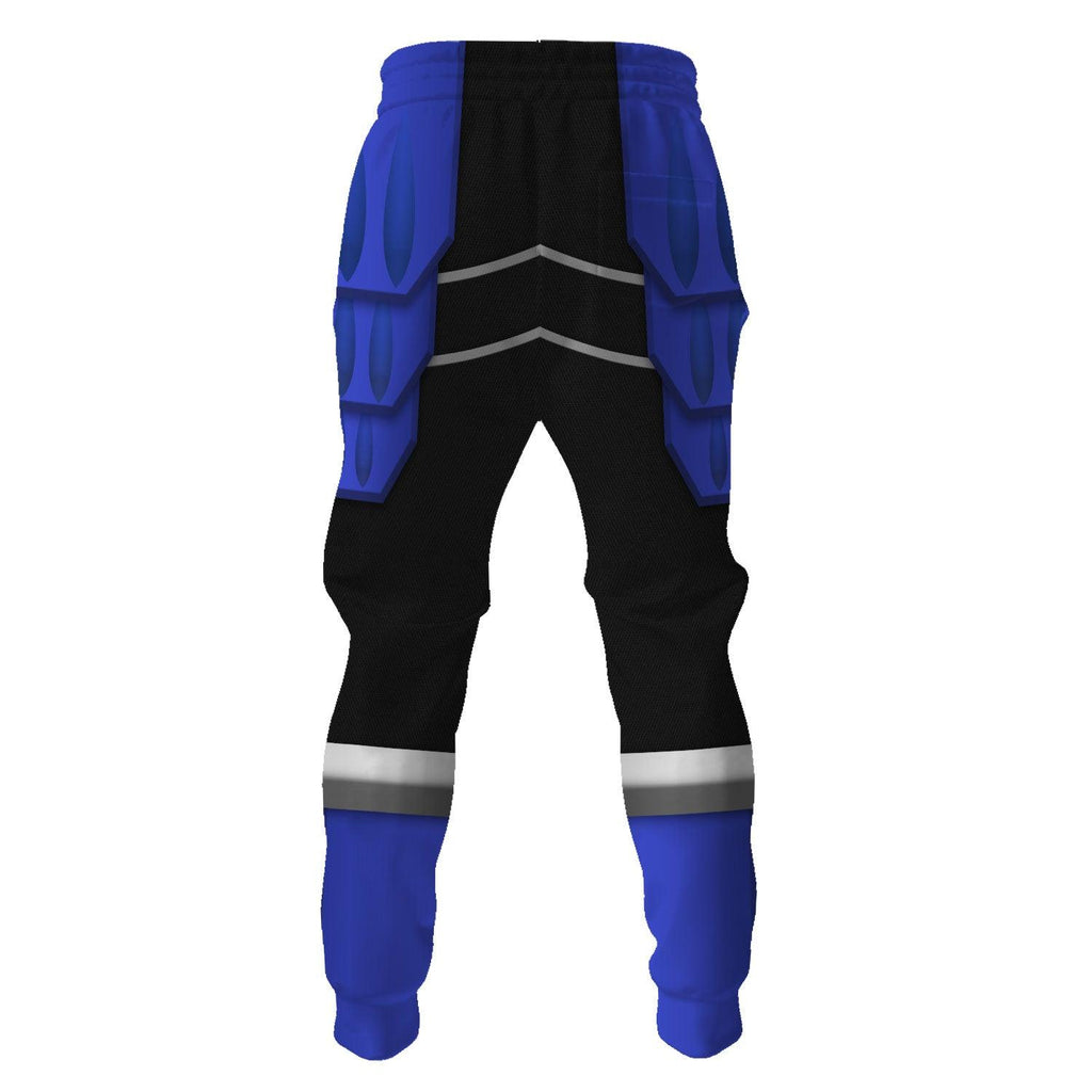 OodieGang Power Rangers Shogun Blue Costume Hoodie Sweatshirt T-Shirt Tracksuit - OodieGang.com