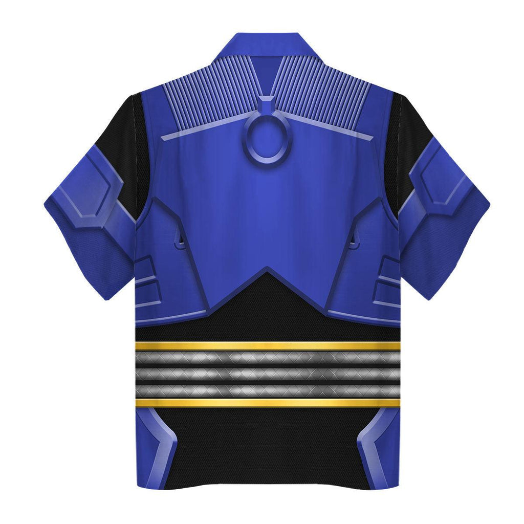 OodieGang Power Rangers Shogun Blue Costume Hoodie Sweatshirt T-Shirt Tracksuit - OodieGang.com