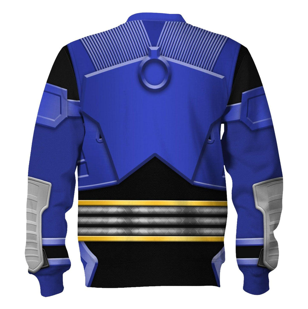 OodieGang Power Rangers Shogun Blue Costume Hoodie Sweatshirt T-Shirt Tracksuit - OodieGang.com