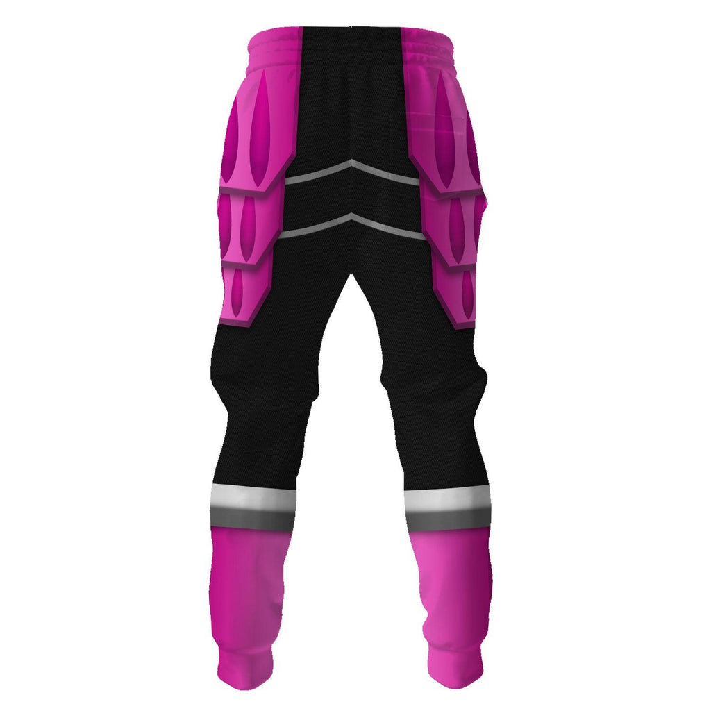 OodieGang Power Rangers Shogun Pink Costume Hoodie Sweatshirt T-Shirt Tracksuit - OodieGang.com