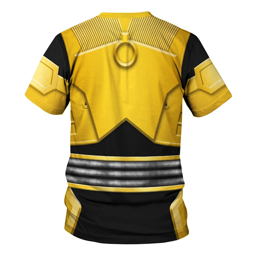 OodieGang Power Rangers Shogun Yellow Costume Hoodie Sweatshirt T-Shirt Tracksuit - OodieGang.com