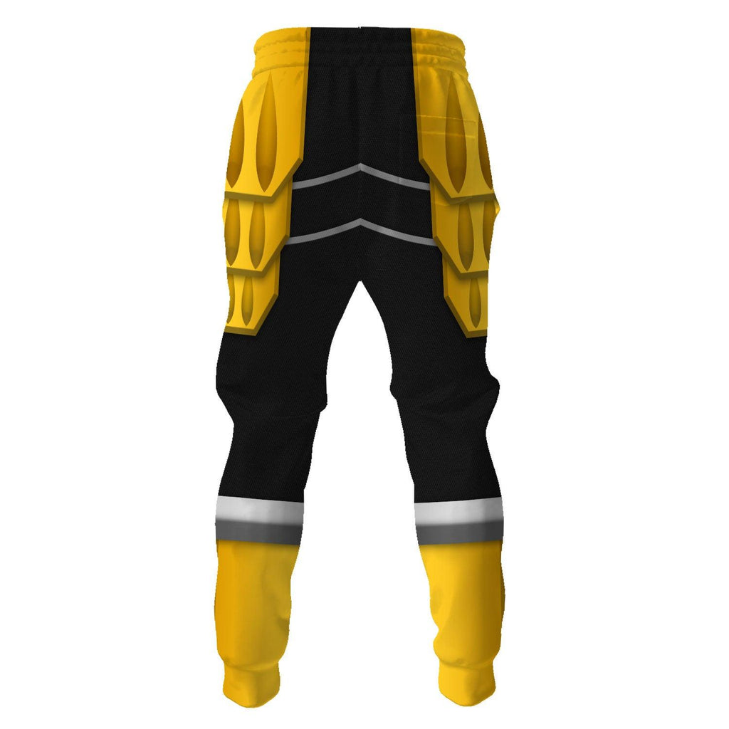 OodieGang Power Rangers Shogun Yellow Costume Hoodie Sweatshirt T-Shirt Tracksuit - OodieGang.com