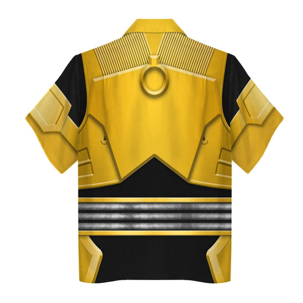 OodieGang Power Rangers Shogun Yellow Costume Hoodie Sweatshirt T-Shirt Tracksuit - OodieGang.com