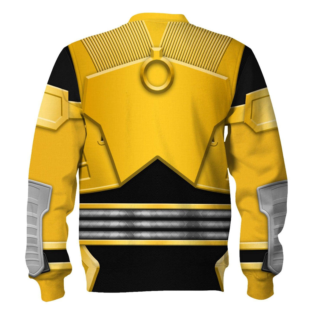 OodieGang Power Rangers Shogun Yellow Costume Hoodie Sweatshirt T-Shirt Tracksuit - OodieGang.com