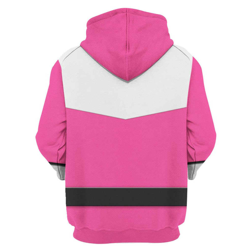 OodieGang Power Rangers Time Force (2001) Pink Hoodies Sweatshirt T-shirt Hawaiian Tracksuit - OodieGang.com