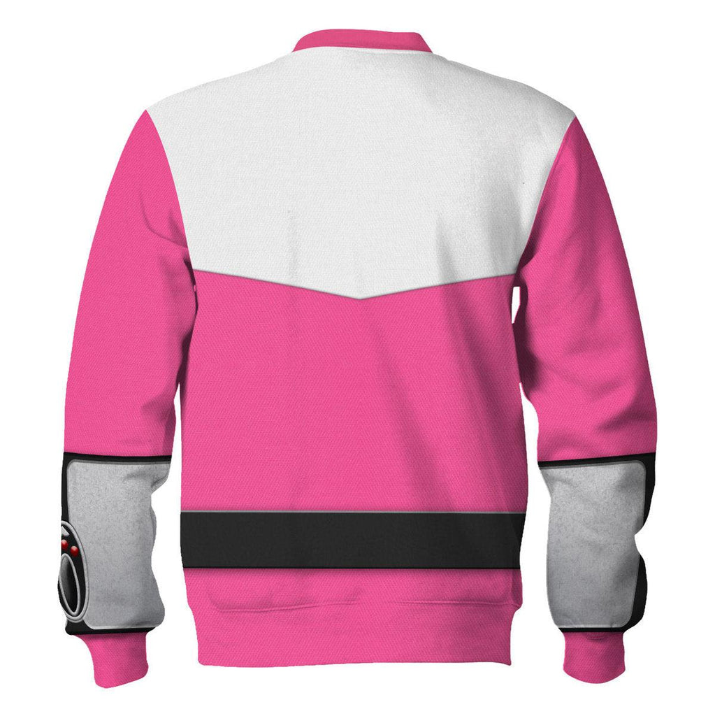 OodieGang Power Rangers Time Force (2001) Pink Hoodies Sweatshirt T-shirt Hawaiian Tracksuit - OodieGang.com