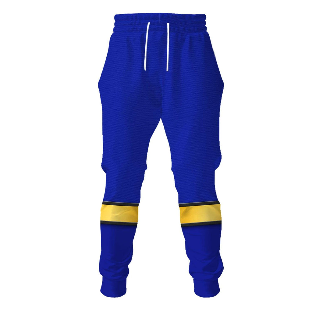 OodieGang Power Rangers Wild Force Blue Costume Hoodie Sweatshirt T-Shirt Tracksuit - OodieGang.com