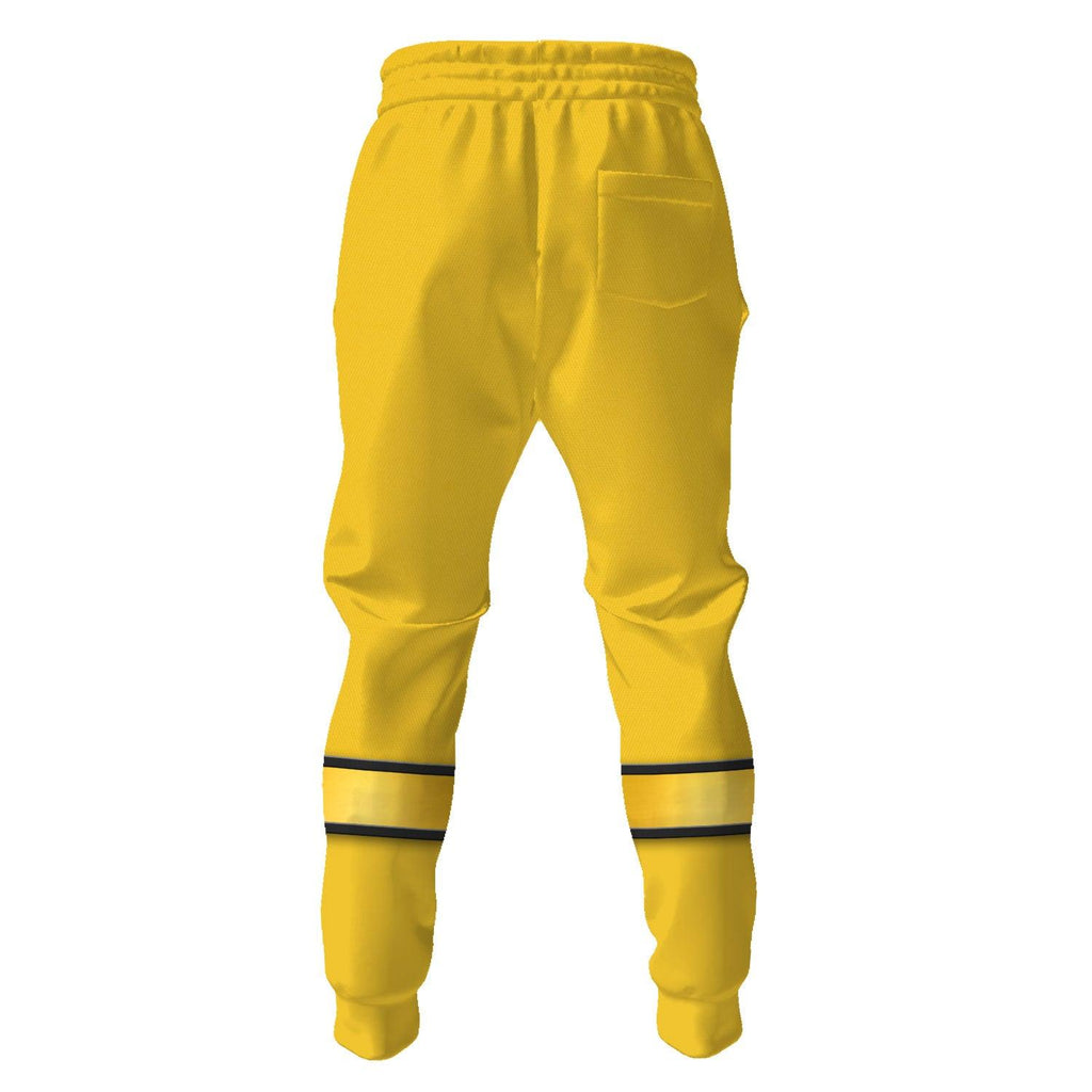 OodieGang Power Rangers Wild Force Yellow Costume Hoodie Sweatshirt T-Shirt Tracksuit - OodieGang.com