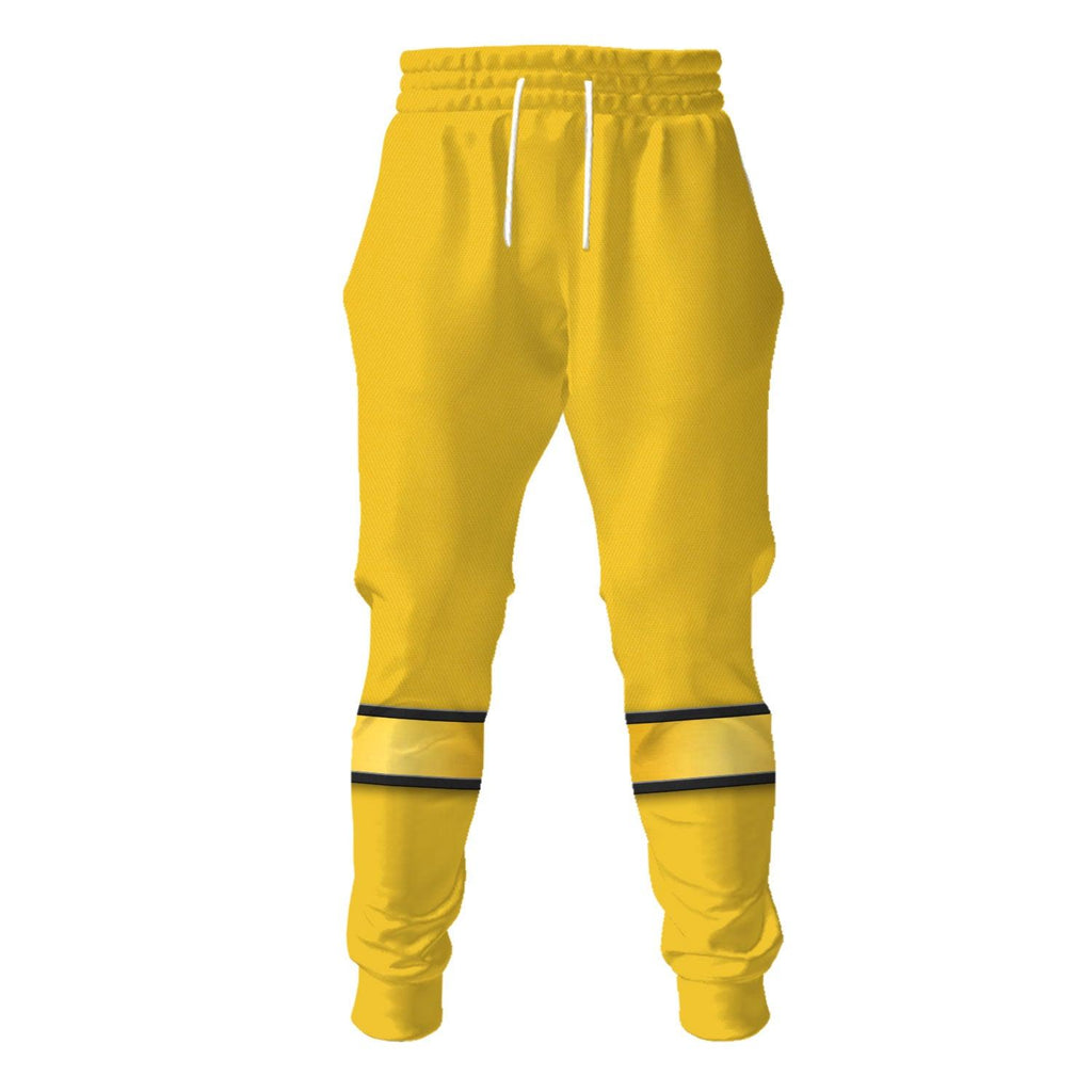 OodieGang Power Rangers Wild Force Yellow Costume Hoodie Sweatshirt T-Shirt Tracksuit - OodieGang.com