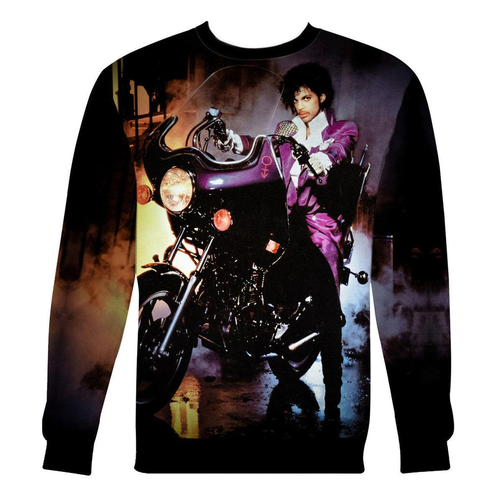 OodieGang Prince Purple Rain Cover Unisex Pullover Hoodie, Sweatshirt, T-Shirt - OodieGang.com