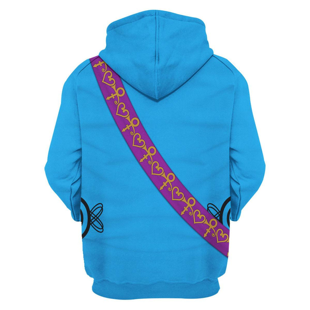 Oodiegang Prince Suit Turquoise and Orange All-Over Print Unisex Pullover Hoodie, Sweatshirt, T-Shirt, and Swatpants - Oodiegang.com