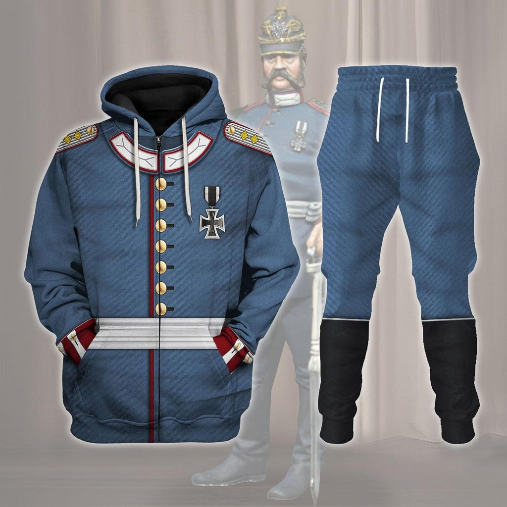 OodieGang Prussian Officer Prussian Army 1871 Costume Hoodie Sweatshirt T-Shirt Tracksuit - OodieGang.com