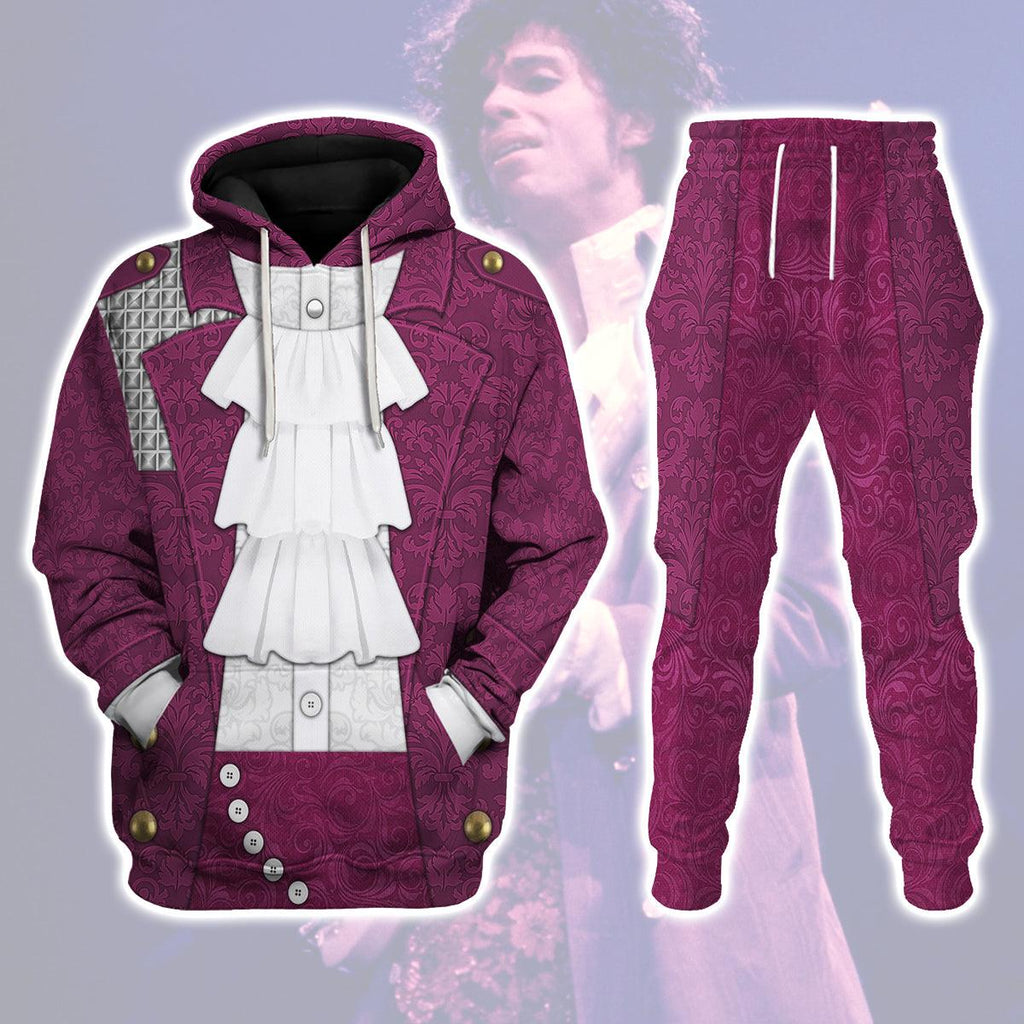 CustomsPig Purple Rain Costume Unisex Pullover Hoodie, Sweatshirt, T-Shirt - CustomsPig.com