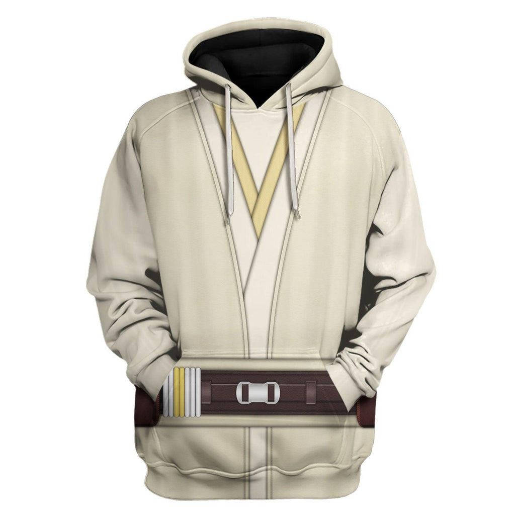 OodieGang Qui-Gon Jinn's Jedi Robes Costume Hoodie Sweatshirt T-Shirt Sweatpants - OodieGang.com