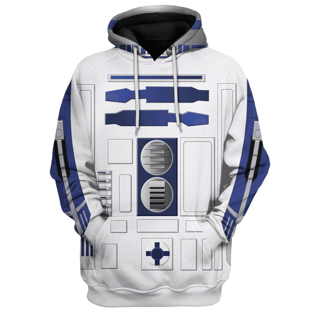 OodieGang R2 D2 Robot Costume Hoodie Sweatshirt T-Shirt Sweatpants - OodieGang.com