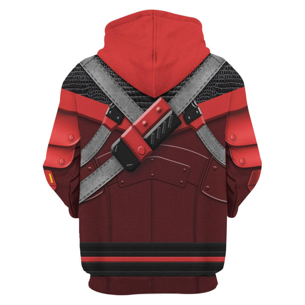 OodieGang Red Ninja Viper Costumes Hoodie Sweatshirt T-Shirt - OodieGang