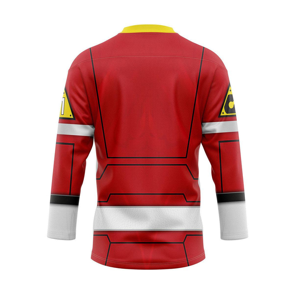 OodieGang Red Power Rangers Turbo Hockey Jersey - OodieGang.com