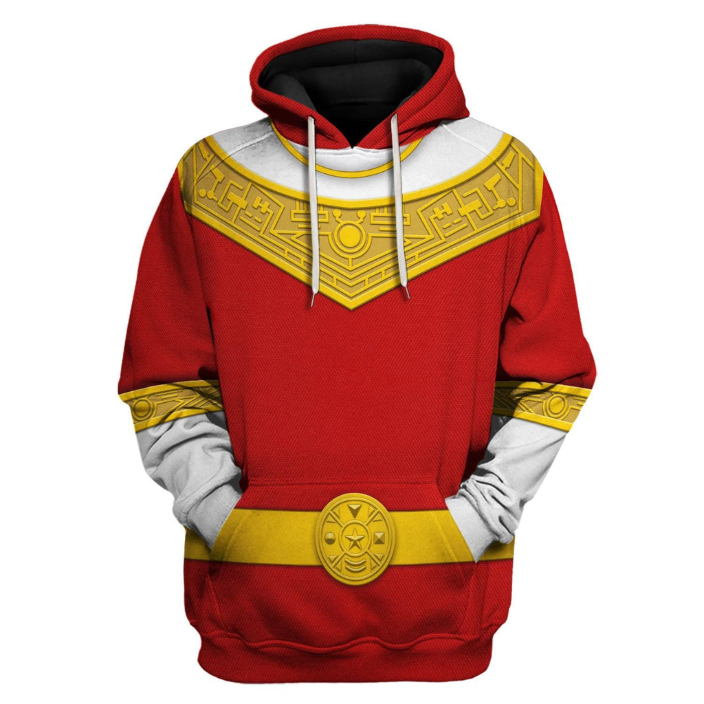 OodieGang Red Power Rangers Zeo Hoodies Sweatshirt T-shirt Hawaiian Tracksuit - OodieGang.com