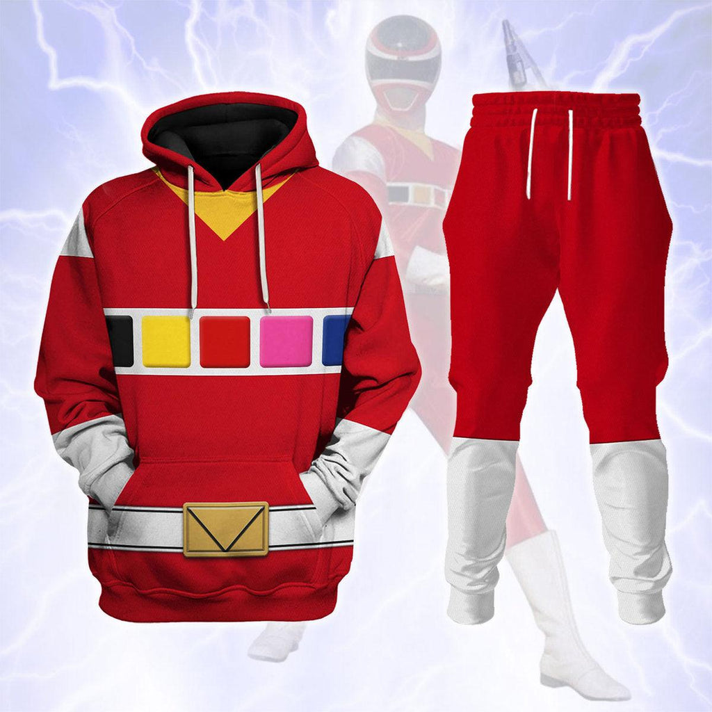 CustomsPig Red Space Ranger Hoodies Sweatshirt T-shirt Hawaiian Tracksuit - CustomsPig.com