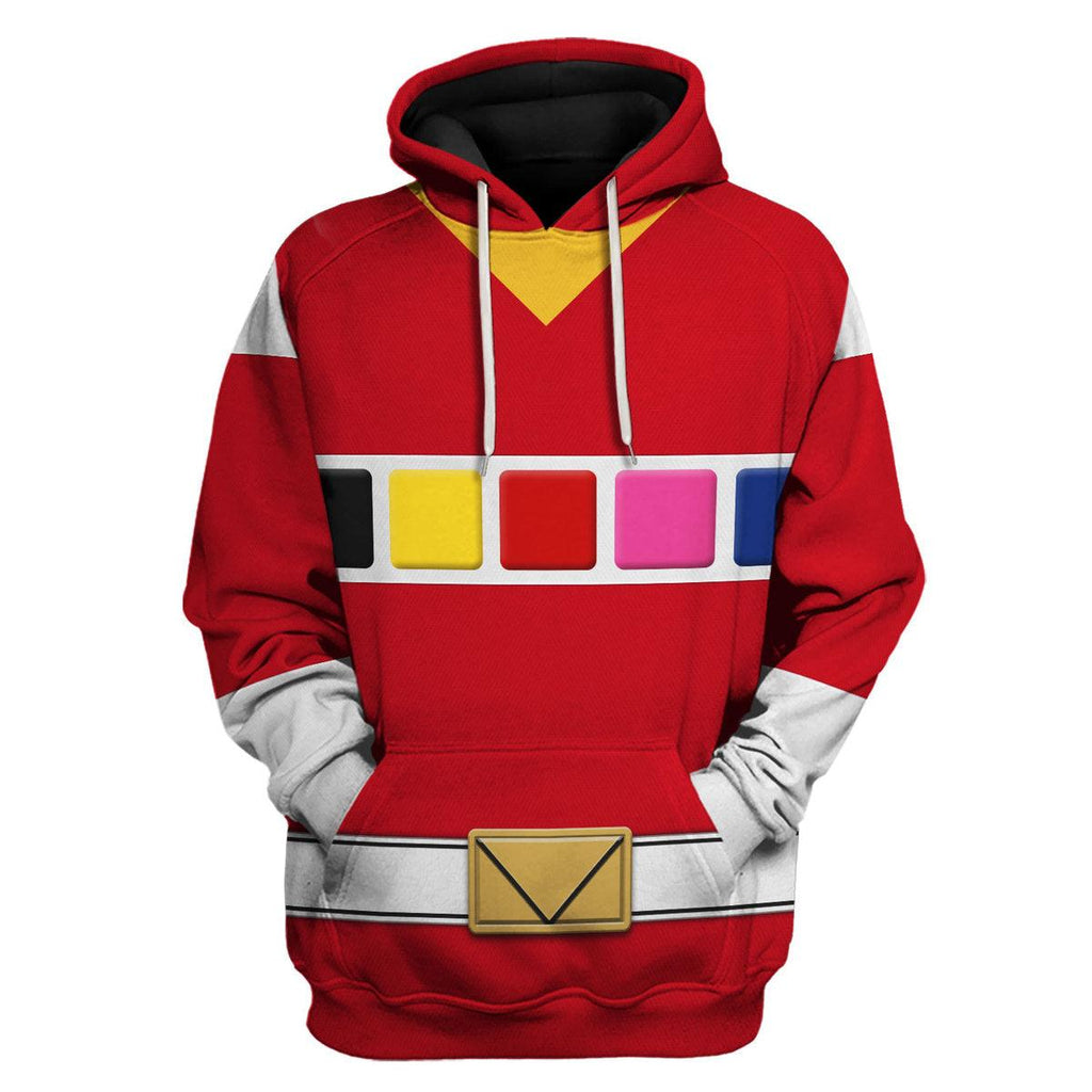 OodieGang Red Space Ranger Hoodies Sweatshirt T-shirt Hawaiian Tracksuit - OodieGang.com